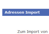 Adressen Import